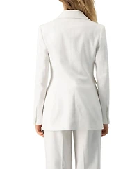 Ivonne Women's Single-Breasted Structured Tailored Blazer