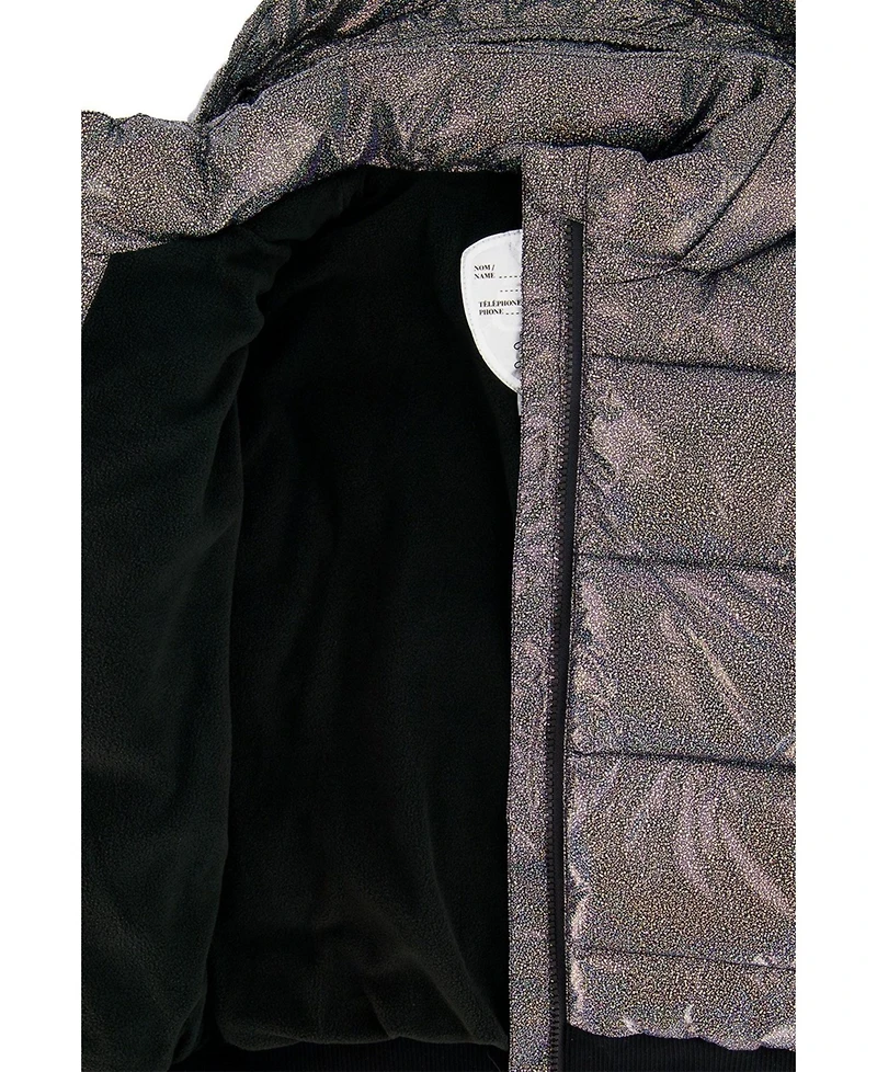 Deux par Deux Toddler Girl 2T-5T Winter Puffy Jacket Glitter