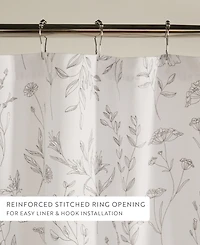 ienjoy Home Cotton Blend Printed Shower Curtains, 72" x