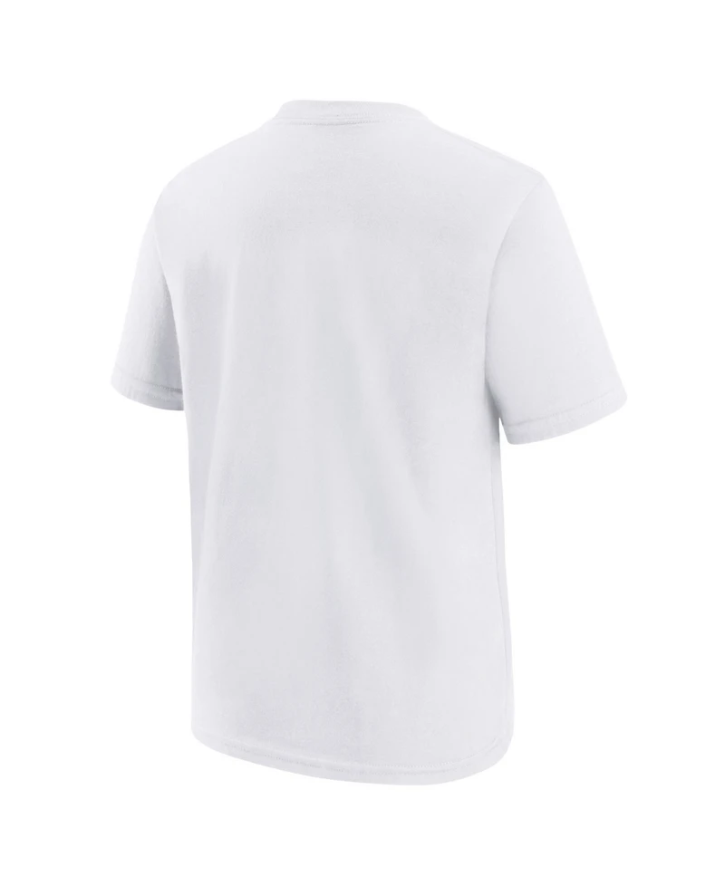 Nike Big Boys and Girls White 2026 Mlb All-Star Game Ice Cream Helmet T-Shirt