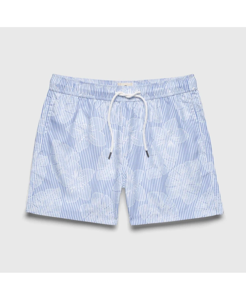 Surfside Supply Co. Men's Jimmy 5" Stripe Floral Volley