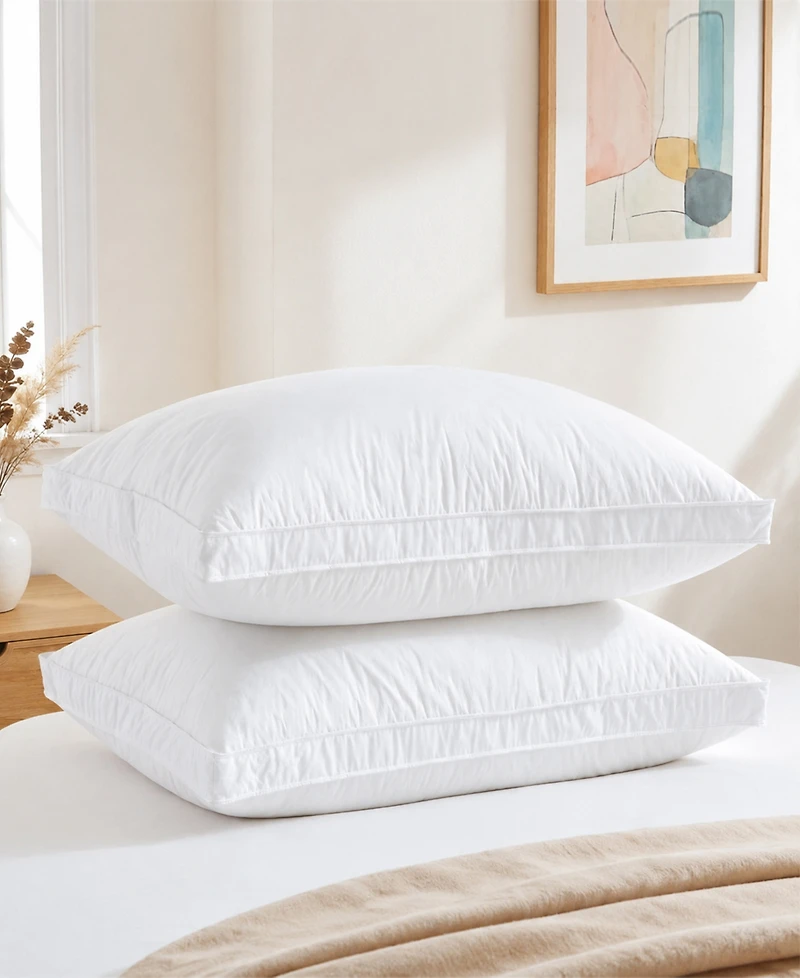 Unikome Down-Around Design Cotton Gusseted 2-Pack Pillows