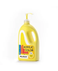 Meeden Acrylic Paint with Pump Lid, 1/2 Gallon (2Liter /67.6 ounces.) Heavy-Body Rich Pigment Color, Perfect for Art Class