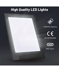 Yescom Led Backlit Menu Holder Cover Single Panel Fits 8"x11" Paper for Nightclubs Restaurants Hotels Cafes