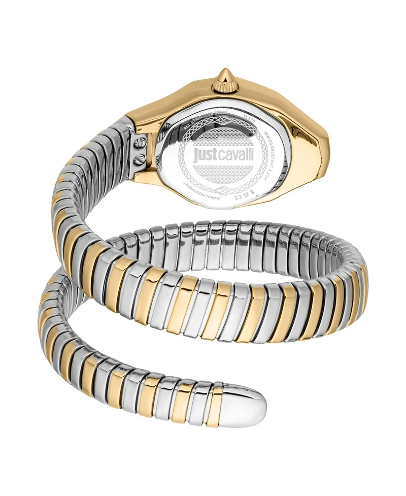 Just Cavalli Women's Vivace Quartz Two Tone Stainless Steel Bracelet Watch