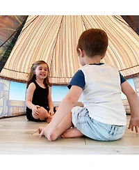 AirFort Tiki Hut Shaped Children's Indoor Play Tent with Easy Storage