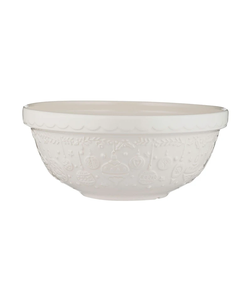 Mason Cash Deck The Halls 2.85 oz. Cream Mixing Bowl