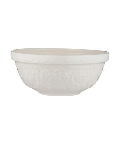 Mason Cash Deck The Halls 2.85 oz. Cream Mixing Bowl