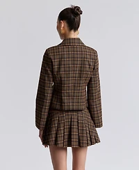 Avec Les Filles Women's Slim Spread Collar Jacket