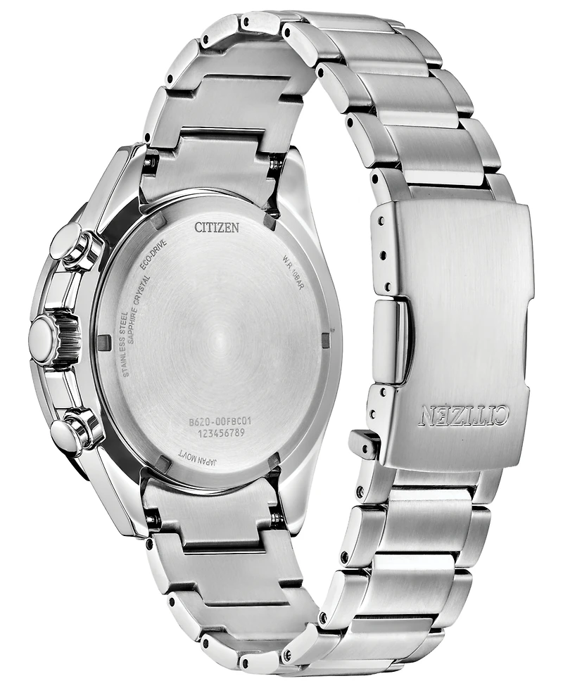 Citizen Men's Endeavor Chronograph Silver-Tone Stainless Steel Bracelet Watch, 43mm