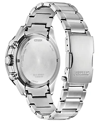 Citizen Men's Endeavor Chronograph Silver-Tone Stainless Steel Bracelet Watch, 43mm