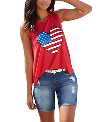 Lascana Women's American Flag Graphic Print Tank Top
