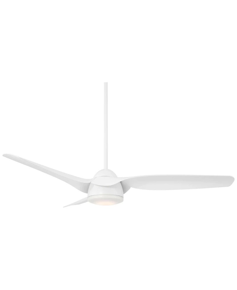 Casa Vieja 54" Sierra Modern Indoor Outdoor Ceiling Fan 3 Blade Led Light Remote Control Finish Bedroom Patio Damp Rated