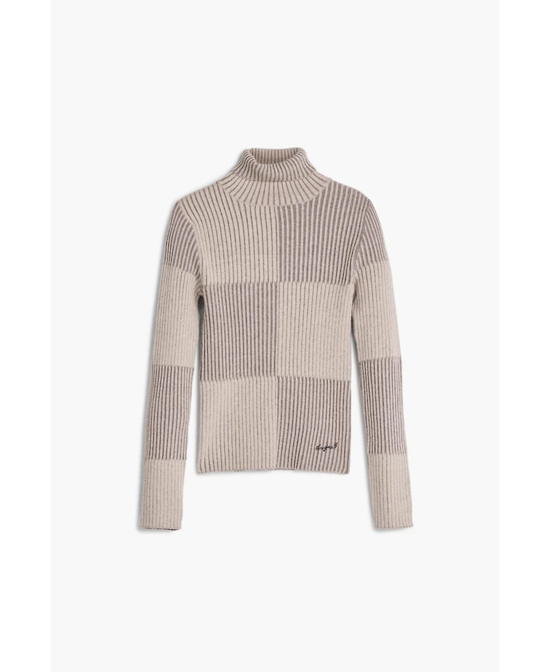 Desigual Women's Checked turtleneck sweater