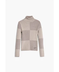 Desigual Women's Checked turtleneck sweater