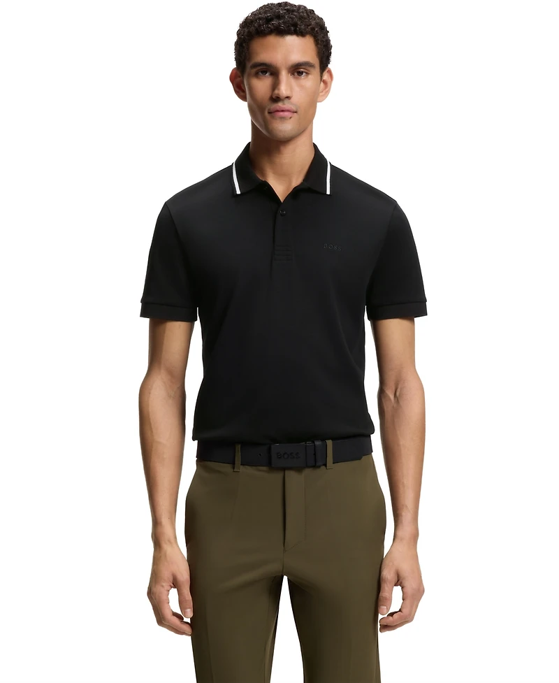 Boss by Hugo Men's Interlock Cotton Paddy Slim-Fit Polo Shirt