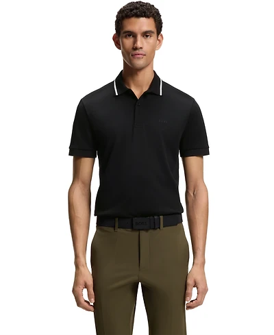 Boss by Hugo Men's Interlock Cotton Paddy Slim-Fit Polo Shirt