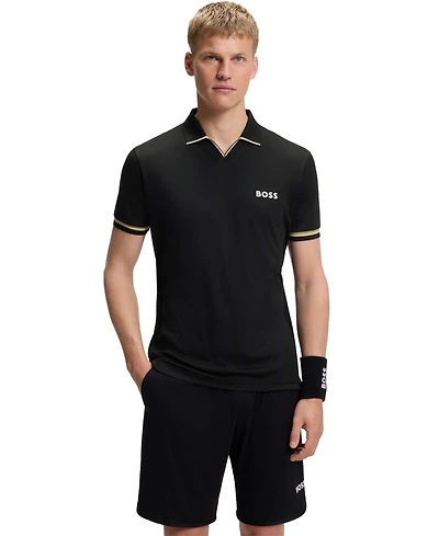 Boss by Hugo Men's Signature-Stripe Active Slim-Fit Polo Shirt