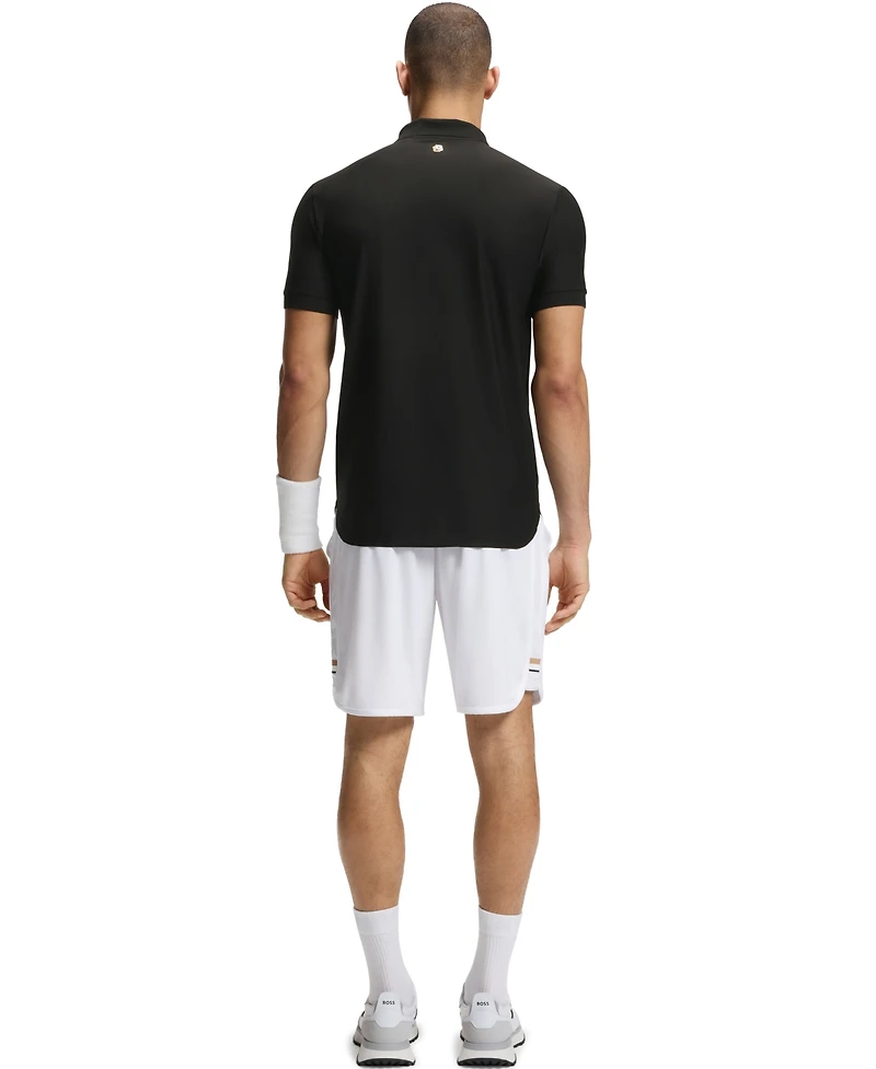 Boss by Hugo Men's Four-Way Stretch Stripe-Jersey Slim-Fit Polo Shirt