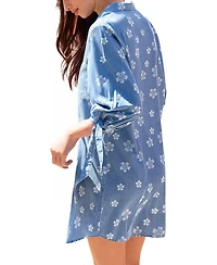 Cupshe Women's Vacation Icon Floral Mini Beach Dress