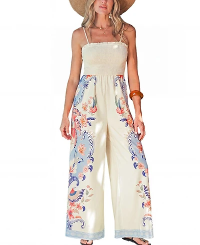 Cupshe Women's Grand Gesture Tropical Jumpsuit