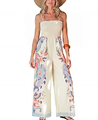 Cupshe Women's Grand Gesture Tropical Jumpsuit