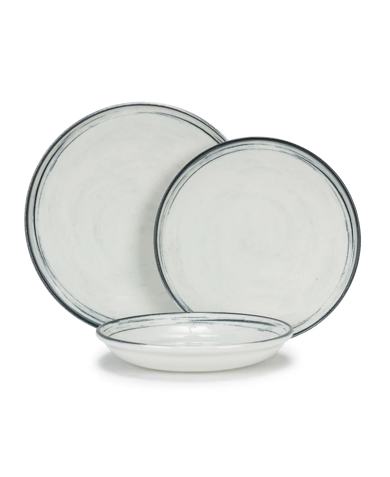 French Home Water's Edge 12-Piece Dinnerware Set, Service For 4