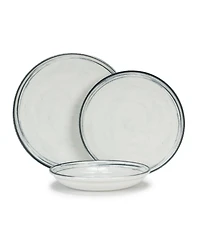 French Home Water's Edge 12-Piece Dinnerware Set, Service For 4