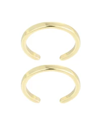 Adornia Gold Set of 2 Adjustable Toe Ring Bands