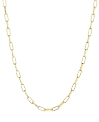 Adornia Tarnish Resistant Gold Paperclip Chain Necklace