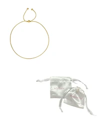 Adornia Tarnish Resistant Gold Bolo Adjustable Chain Anklet