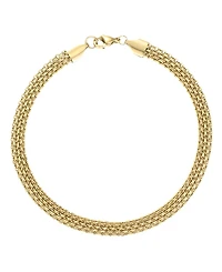 Adornia Tarnish Resistant Gold Grid Chain Anklet