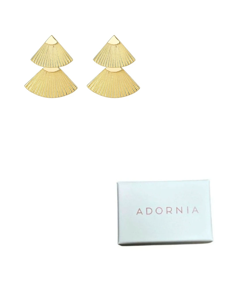 Adornia Gold Honore Statement Earrings
