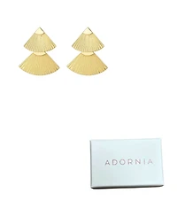 Adornia Gold Honore Statement Earrings