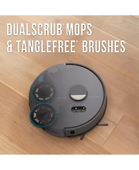 bObsweep Dustin Combo Robot Vacuum with Auto-Lift Dual Spin Mops, 1-Gal Odor Filtration Dock, 8000 Pa , FloorSense Tech, App and Voice Control