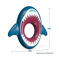 Aofar Inflatable Shark Pool Float Ride On Raft for Adults Kids