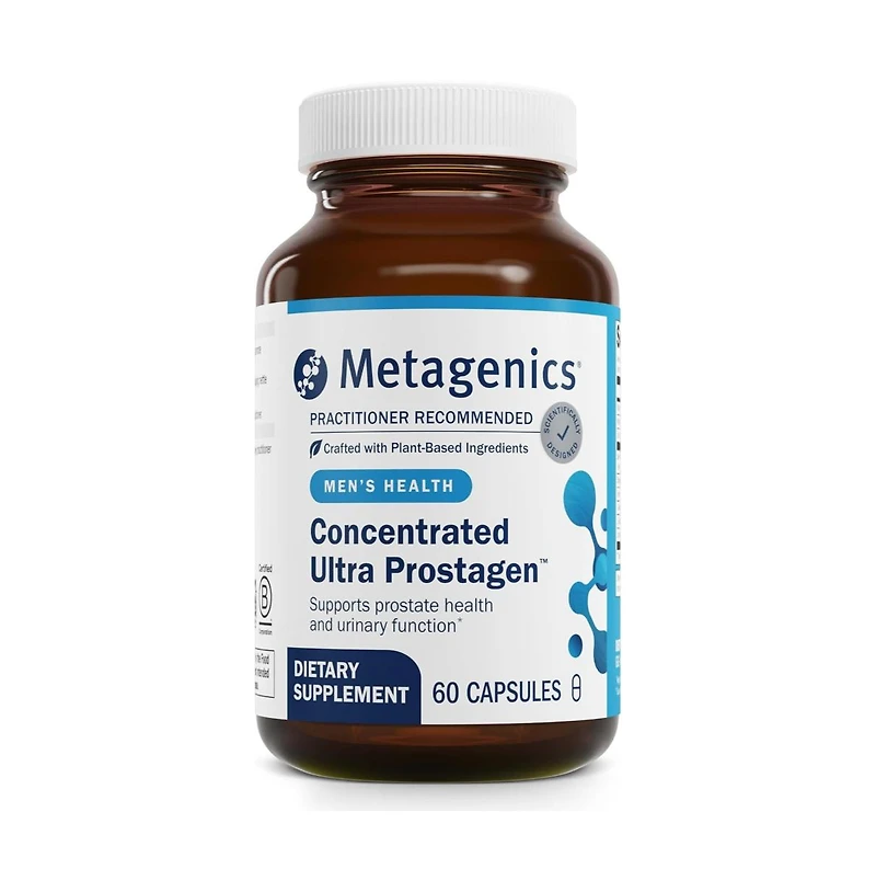Metagenics Concentrated Ultra Prostagen Prostate and Urinary Health with Saw Palmetto, Stinging Nettle, Lycopene and Zinc Non Gmo 60 Capsules