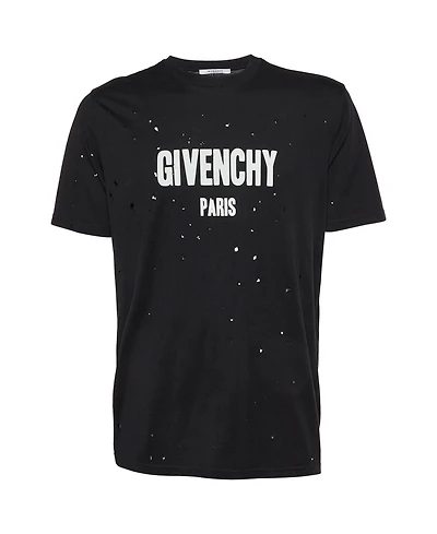 Pre-Owned Givenchy Women's Distressed Logo Cotton T-Shirt