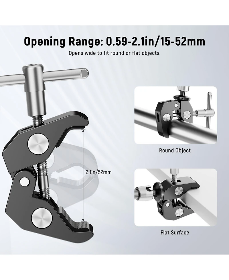 Neewer ST25C Camera Mounting Accessory with 25cm, 3.3lb, 1.5kg for SmallRig Camera Cage