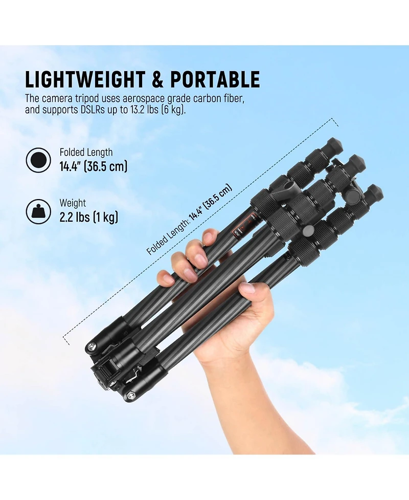 Neewer TP39 Camera Tripod with 13.2 lbs