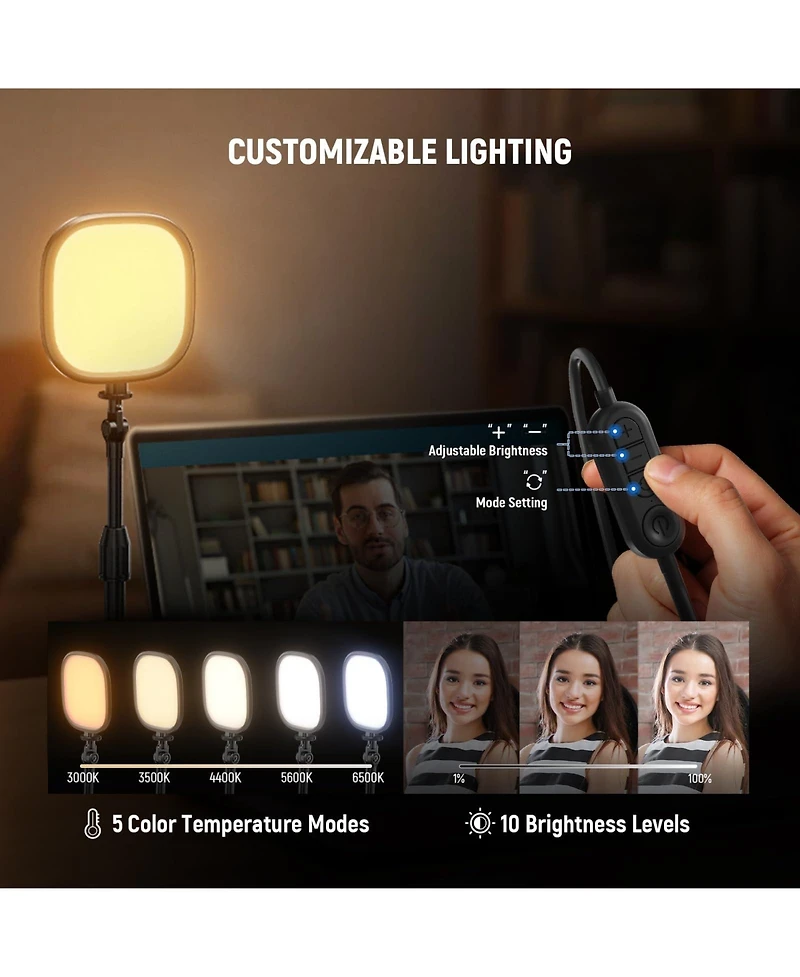 Neewer NL10 Ring Light with 10W, CRI95, Bi Color