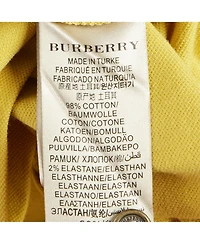 Pre-Owned Burberry Women's Burberry Brit Embellished Logo Long-Sleeve Polo Shirt