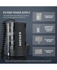 Neewer Vp-F550X2 Camera Battery and Charging Accessory with Usb C for select Sony Np-f-series devices