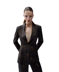 Pcfg Women's Kangaroo Leopard Print Blazer