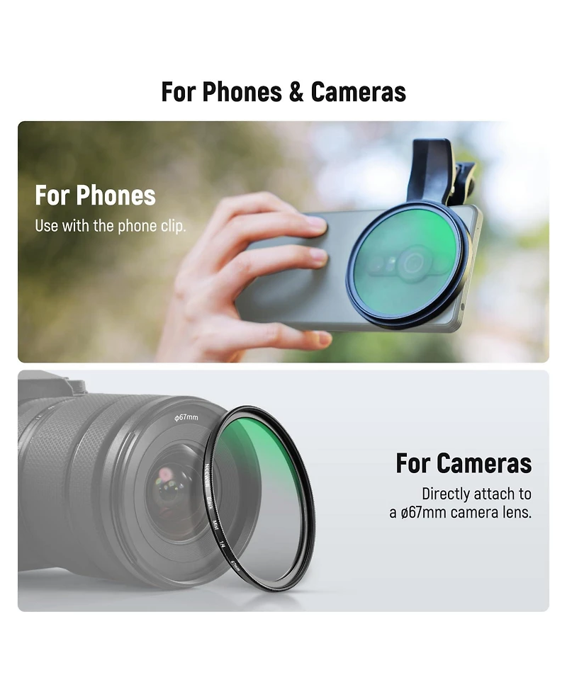 Neewer Fl-B20 Camera Lens Accessory for Android Samsung S25 Ultra Google Pixel Huawei Xiaomi