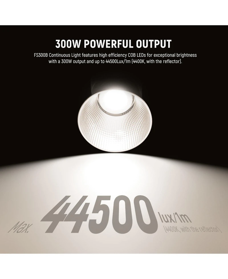 Neewer FS300B Led Video Light with 300W, 44500Lux, 2700K-6500K