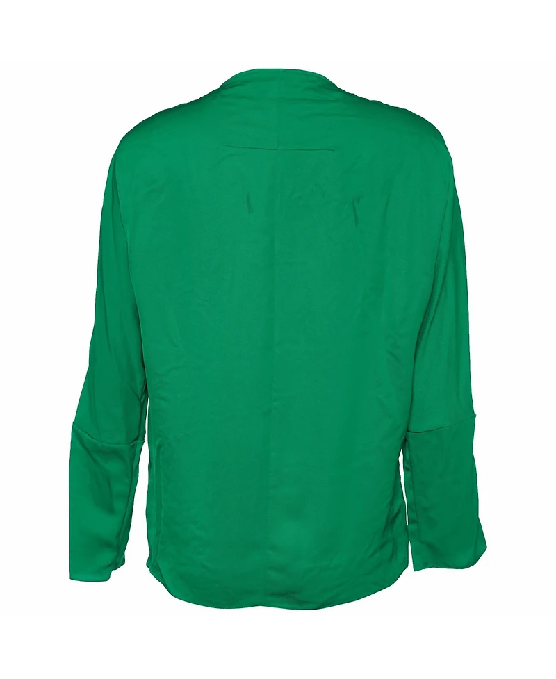 Pre-Owned Givenchy Women's Gathered-Neck Draped Long Sleeve Blouse