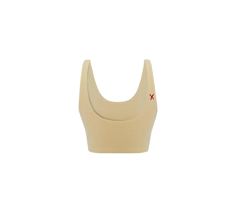 Pcfg Women's Cotton-Blend Wire-Free Yoga Bra
