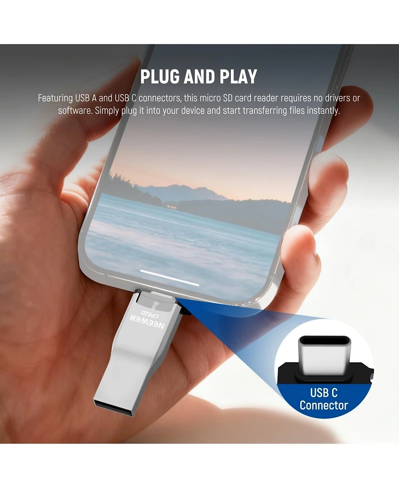 Neewer CP02D Camera and Photo Accessory with Usb C for select iPhone and Android mobile devices