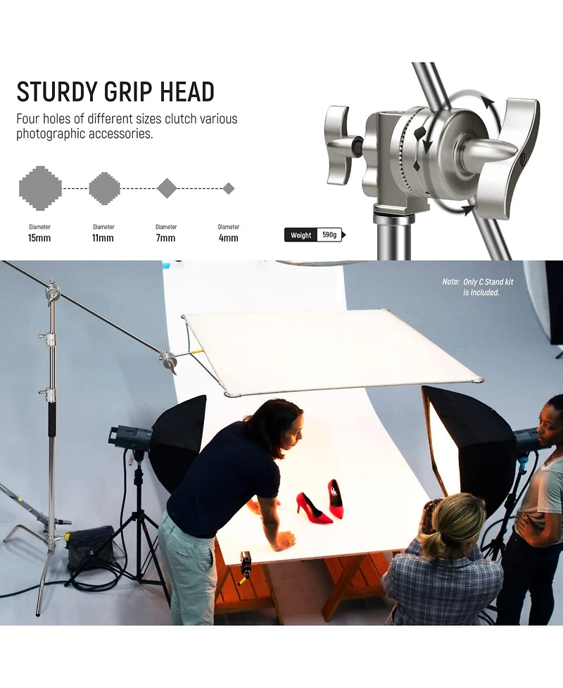 Neewer Photography Light Stand with 10.8ft, 330cm, 4.2ft